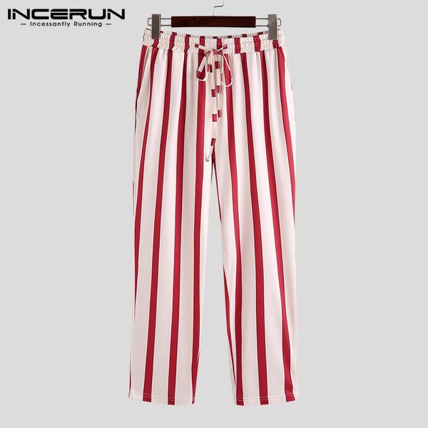 men's pants incerun men casual elegant striped straight leg lacing pant streetwear pockets literary elastic waist pencil trousers mascu, Black
men's pants incerun men casual elegant striped straight leg lacing pant streetwear pockets literary elastic waist pencil trousers mascu, Black