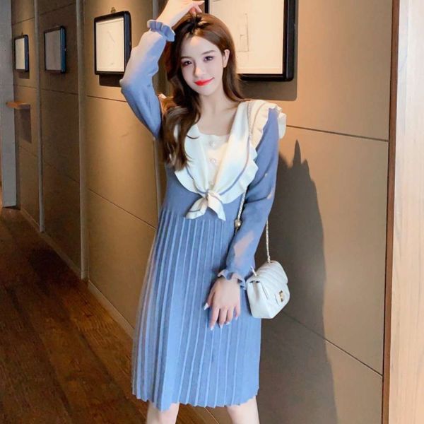 temperament celebrity autumn luxury and new winter women's contrast 2020 navy collar long sleeve waist down french pleated dress hot, Black;gray
temperament celebrity autumn luxury and new winter women's contrast 2020 navy collar long sleeve waist down french pleated dress hot, Black;gray