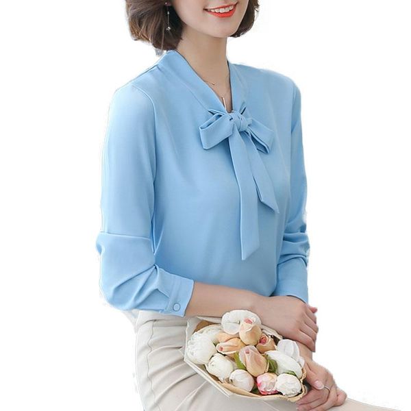 women's blouses & shirts womens 2021 chiffon v-neck blouse women long-sleeve casual shirt bow plus size blusas, White
women's blouses & shirts womens 2021 chiffon v-neck blouse women long-sleeve casual shirt bow plus size blusas, White