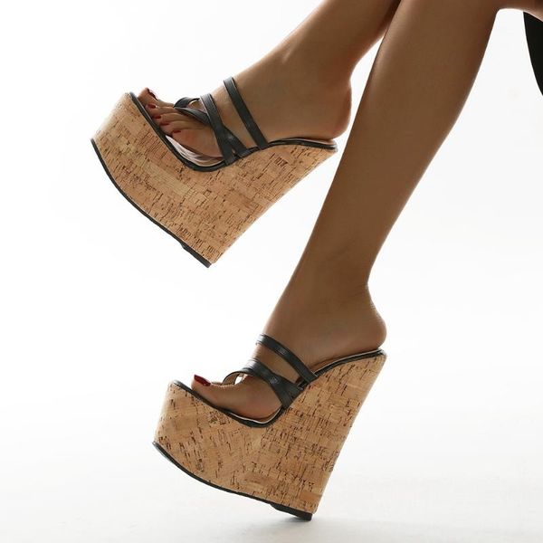 sorphio for dropship ladies casual leisure summer women shoes slip on platform solid super high wedges sandals women sandals, Black
sorphio for dropship ladies casual leisure summer women shoes slip on platform solid super high wedges sandals women sandals, Black