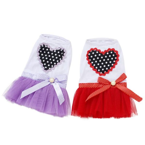 dog apparel spring summer pet cotton breathable clothes love heart bowknot bubble dress for small dogs
dog apparel spring summer pet cotton breathable clothes love heart bowknot bubble dress for small dogs