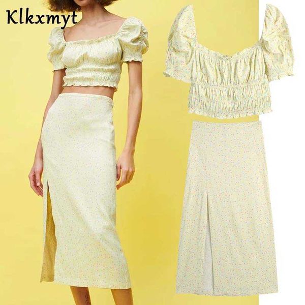 klkxmyt za sets women fashion floral printed elastic blouse woman and high waist midi skirts 2 pieces 210527, White
klkxmyt za sets women fashion floral printed elastic blouse woman and high waist midi skirts 2 pieces 210527, White