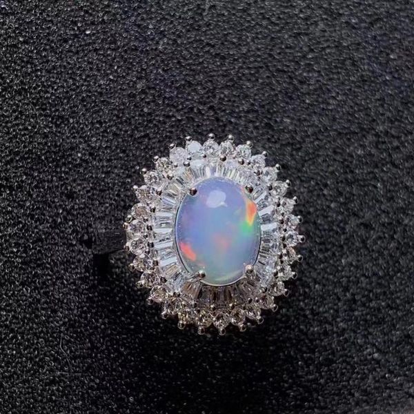 cluster rings 100% real natural opal 925 sterling silver fine jewelry for men or woman wedding, Golden;silver
cluster rings 100% real natural opal 925 sterling silver fine jewelry for men or woman wedding, Golden;silver