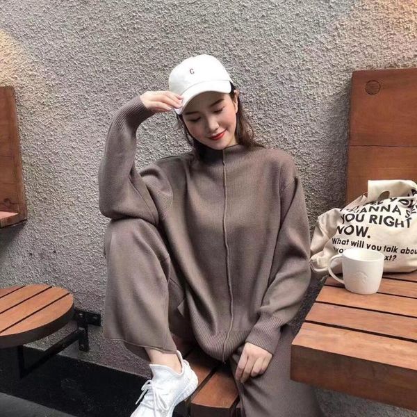 two piece dress 2021 women wool knitted suit warm spring autumn female pullover sweater & pants 2 set beige, black, khaki, White
two piece dress 2021 women wool knitted suit warm spring autumn female pullover sweater & pants 2 set beige, black, khaki, White