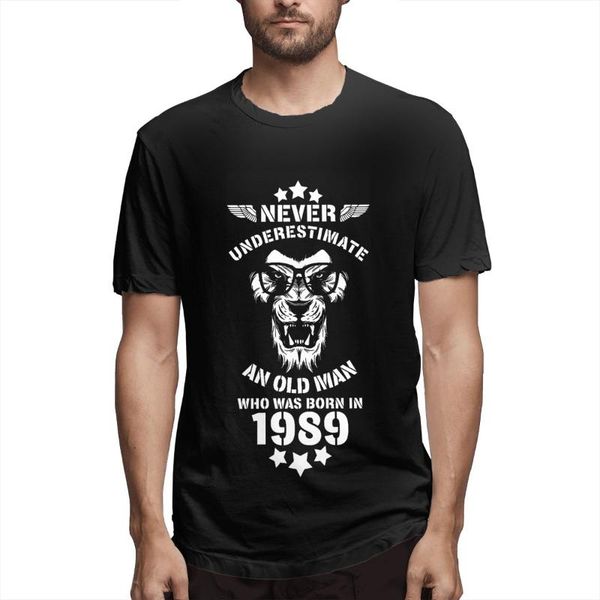 men's t-shirts never underestimate an old man who was in 1989. birthday t shirt shirts hipster tees present clothing, White;black
men's t-shirts never underestimate an old man who was in 1989. birthday t shirt shirts hipster tees present clothing, White;black
