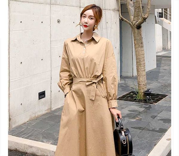 2021 new double layer women button belt folds hedging dress korean vintage long sleeve tooling female dresses vestidos, Black;gray
2021 new double layer women button belt folds hedging dress korean vintage long sleeve tooling female dresses vestidos, Black;gray