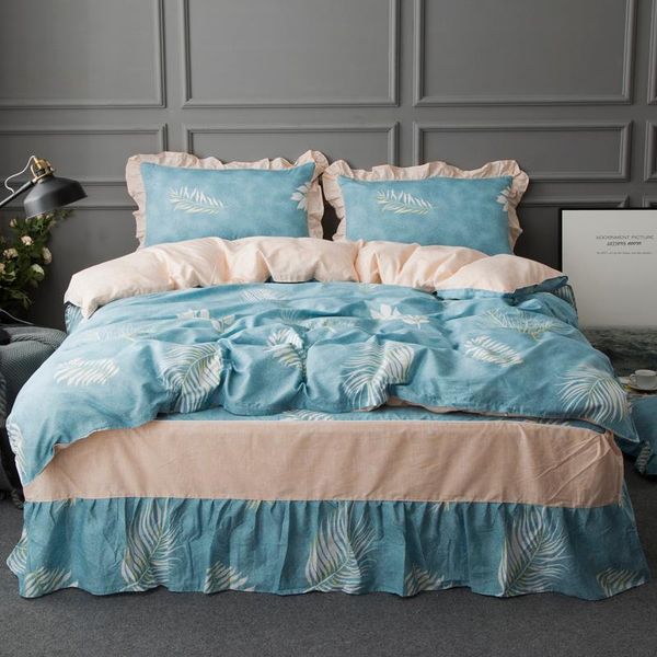 bedding sets 4pcs whole cotton korean edition luxury king size duvet cover set bed skirt pillowcase bedclothes
bedding sets 4pcs whole cotton korean edition luxury king size duvet cover set bed skirt pillowcase bedclothes