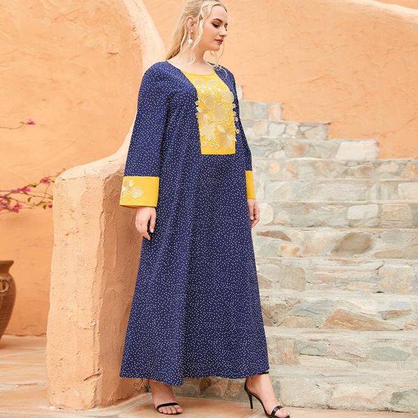 plus size dresses indie folk ethnic floral embroidery polka dot curve women clothing maxi dress loose long sleeves arab muslim abaya, Black
plus size dresses indie folk ethnic floral embroidery polka dot curve women clothing maxi dress loose long sleeves arab muslim abaya, Black