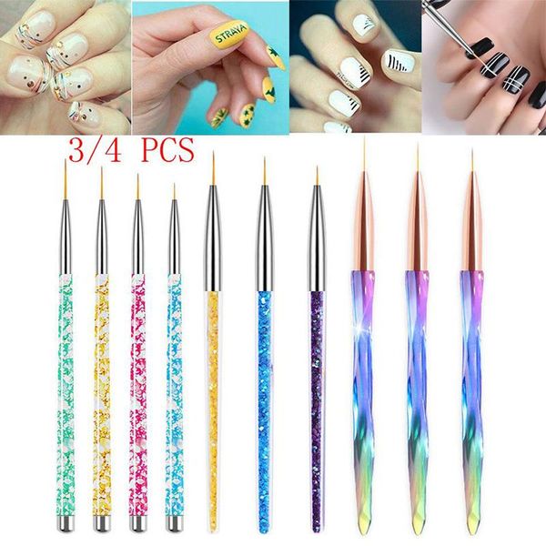 nail brushes 3/4pcs liner pen acrylic drawing flower brush rhinestone crystal uv gel painting manicure tool line, Yellow
nail brushes 3/4pcs liner pen acrylic drawing flower brush rhinestone crystal uv gel painting manicure tool line, Yellow