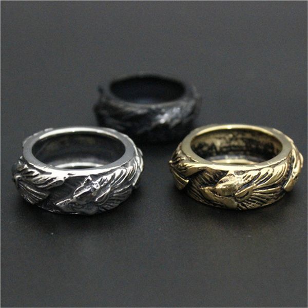 2pc design 3 colors band wolf ring 316l stainless steel fashion man boy punk style cool golden wolf ring, Silver
2pc design 3 colors band wolf ring 316l stainless steel fashion man boy punk style cool golden wolf ring, Silver
