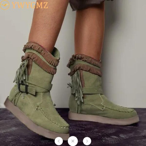2021 winter boots women's fashion casual round toe rome retro fringe short ankle boots flat shoes roman laarzen botas mujer, Black
2021 winter boots women's fashion casual round toe rome retro fringe short ankle boots flat shoes roman laarzen botas mujer, Black