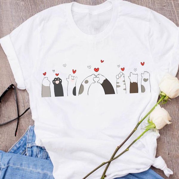 women graphic cat pet cartoon love printing cute short sleeve clothing 90s clothes lady tees female t shirt womens t-shirt, White
women graphic cat pet cartoon love printing cute short sleeve clothing 90s clothes lady tees female t shirt womens t-shirt, White