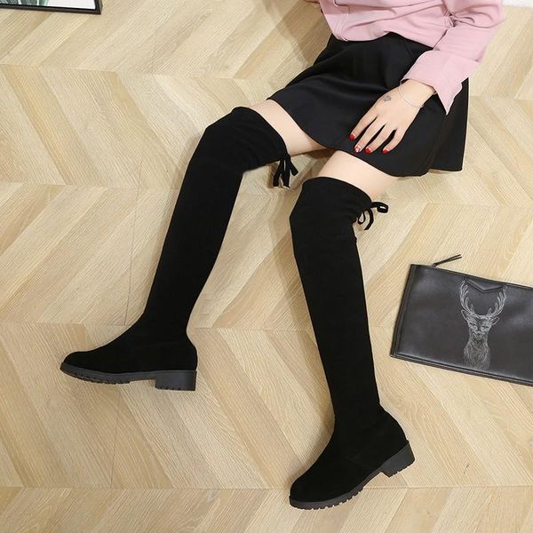 boots plus size long over the knee women shoes woman winter black flock square mid heels metal lace up
boots plus size long over the knee women shoes woman winter black flock square mid heels metal lace up
