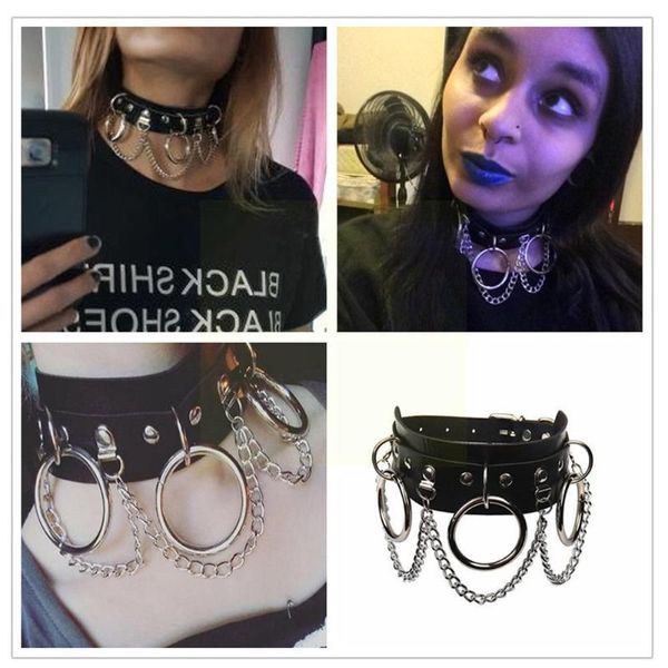 chains european and american style punk o-ring chain clavicle exaggerated necklace pu leather collar neck y3u2, Silver
chains european and american style punk o-ring chain clavicle exaggerated necklace pu leather collar neck y3u2, Silver