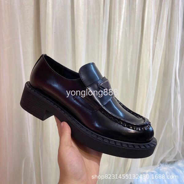 dress shoes spring round head thick bottom middle heel cowhide gear british college style one foot leffer shoes women's, Black
dress shoes spring round head thick bottom middle heel cowhide gear british college style one foot leffer shoes women's, Black