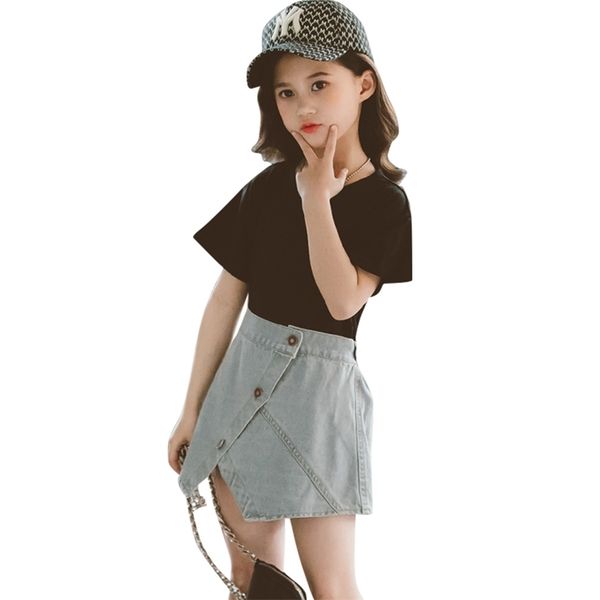 girls clothes letter tshirt + denim skirt outfits casual style girl summer costumes for children 6 8 10 12 14 210527, White
girls clothes letter tshirt + denim skirt outfits casual style girl summer costumes for children 6 8 10 12 14 210527, White