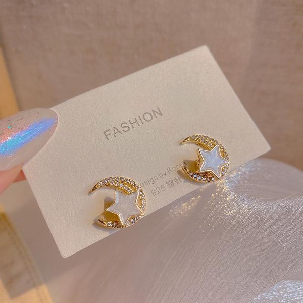stud creative designed rotatable moon star earrings women fantastic fairy girls entry lux rhinestone for hy-06, Golden;silver
stud creative designed rotatable moon star earrings women fantastic fairy girls entry lux rhinestone for hy-06, Golden;silver