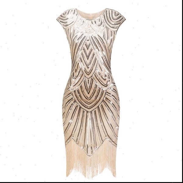 1920s flapper dress great gatsby dress o neck cap sleeve sequin fringe party midi dress vestido de verano summer women, Black;gray
1920s flapper dress great gatsby dress o neck cap sleeve sequin fringe party midi dress vestido de verano summer women, Black;gray