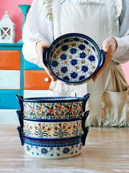 bowls creative retro ceramic binaural bake pan household deep plate salad pizze dish microwave oven soup bowl
bowls creative retro ceramic binaural bake pan household deep plate salad pizze dish microwave oven soup bowl