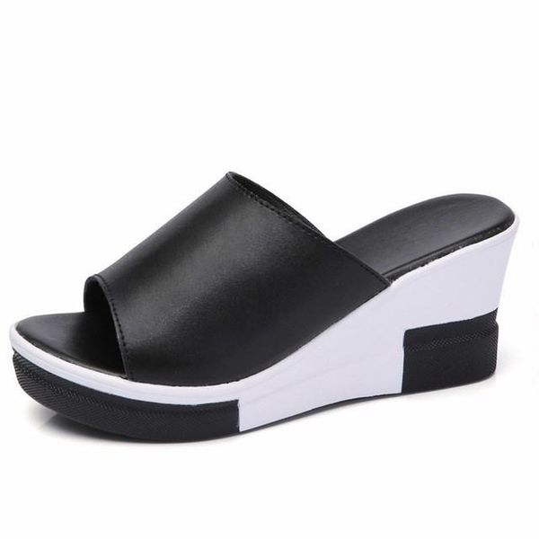 slippers women sandals 2021 summer pu leather shoes woman flip flops wedges fashion platform female slides ladies peep toe, Black
slippers women sandals 2021 summer pu leather shoes woman flip flops wedges fashion platform female slides ladies peep toe, Black
