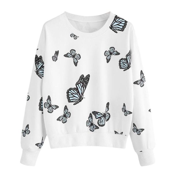 fashion women casual simple swatshirt butterfly printing long sleeve comfortable solid color soft chic blouse top, Black
fashion women casual simple swatshirt butterfly printing long sleeve comfortable solid color soft chic blouse top, Black