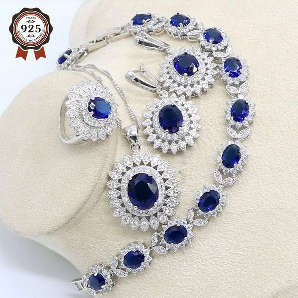 wedding jewelry sets natural blue zircon white crystal 925 sterling silver for women party earrings/pendant/necklace/rings/bracelet, Slivery;golden
wedding jewelry sets natural blue zircon white crystal 925 sterling silver for women party earrings/pendant/necklace/rings/bracelet, Slivery;golden