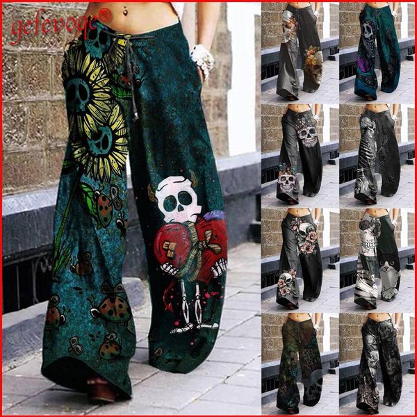 women's pants & capris halloween punk skull print wide leg women casual vintage harajuku boho ladies trousers hip hop oversized streetw, Black;white
women's pants & capris halloween punk skull print wide leg women casual vintage harajuku boho ladies trousers hip hop oversized streetw, Black;white