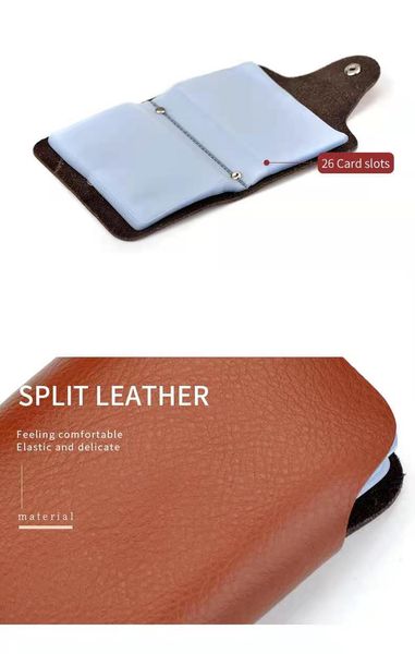 hbp 2021 cowhide leather function 26 card case business card holders men women credit passport card bag id passport wallet, Brown;gray
hbp 2021 cowhide leather function 26 card case business card holders men women credit passport card bag id passport wallet, Brown;gray