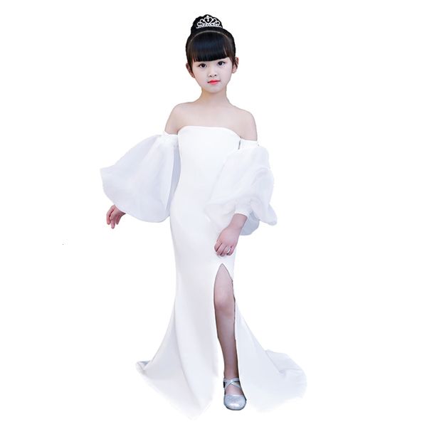 white mermaid age 3-14 youth retro noble graduation dress party children's irregular christmas, Red;yellow
white mermaid age 3-14 youth retro noble graduation dress party children's irregular christmas, Red;yellow