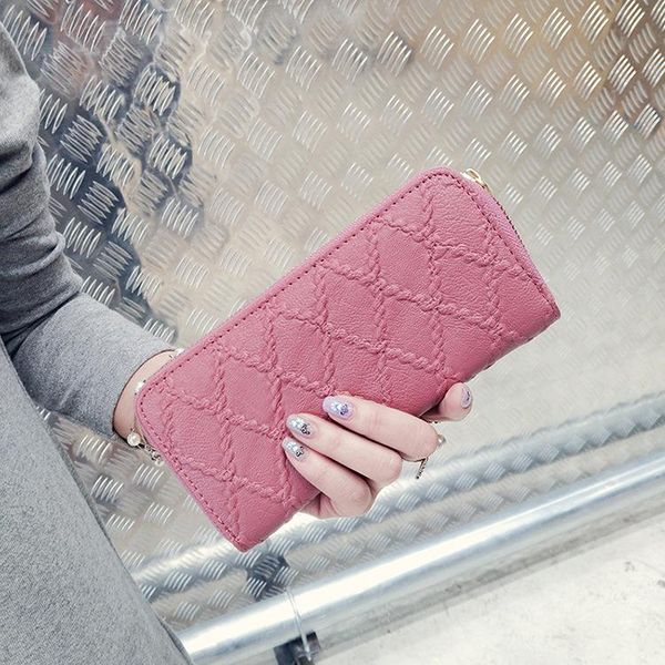 wallets fashion cross section lingge long wallet casual solid color two-fold female simple all match birthday gift clutch, Red;black
wallets fashion cross section lingge long wallet casual solid color two-fold female simple all match birthday gift clutch, Red;black