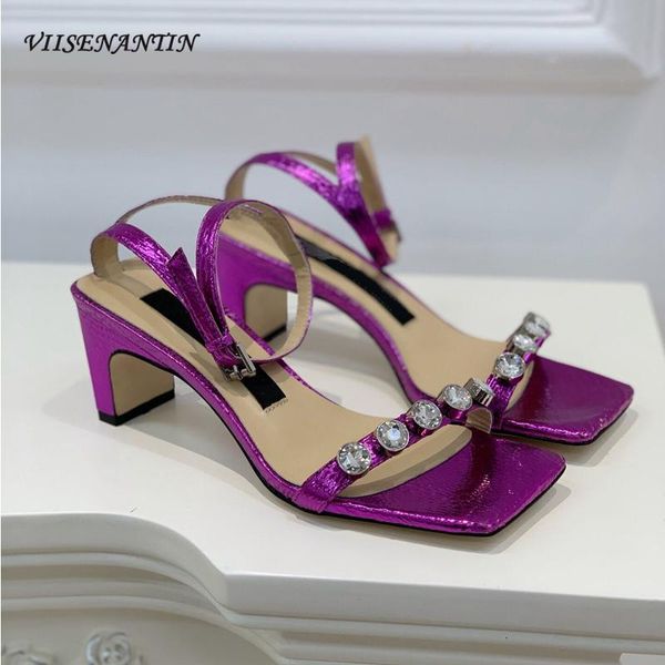 sandals luxury rhinestone square toe thick heel women summer open leather buckle roman high, Black
sandals luxury rhinestone square toe thick heel women summer open leather buckle roman high, Black