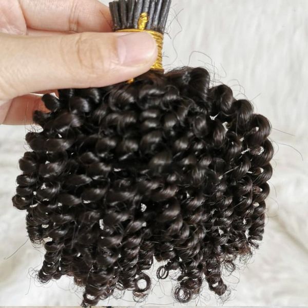 human hair bulks short curly remy peruvian extensions pre bonded i nail tip for women natural color, Black
human hair bulks short curly remy peruvian extensions pre bonded i nail tip for women natural color, Black