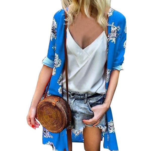 women's blouses & shirts loose floral print summer fashion daily blouse long sleeve cover up beach casual women cardigan elegant chiffo, White
women's blouses & shirts loose floral print summer fashion daily blouse long sleeve cover up beach casual women cardigan elegant chiffo, White