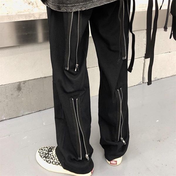 women's pants & capris arrival wide legs long korean retro back zip straight casual loose trousers for couple lovers selling, Black;white
women's pants & capris arrival wide legs long korean retro back zip straight casual loose trousers for couple lovers selling, Black;white