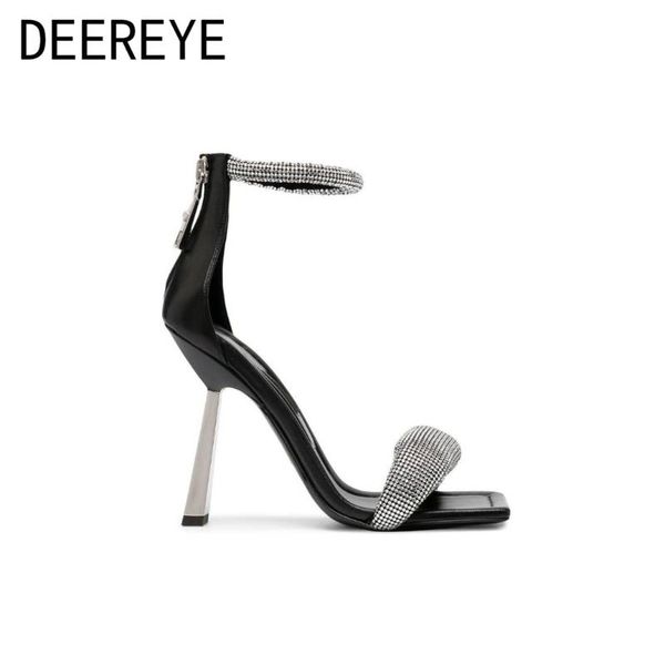 sandals design brand summer rhinestone square toe ladies high heel shoes ankle with back zipper stiletto party women, Black
sandals design brand summer rhinestone square toe ladies high heel shoes ankle with back zipper stiletto party women, Black