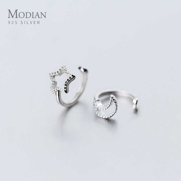 925 sterling silver simple star moon clips earring for women gift no need to pierce ear fine jewelry bijoux 210707
925 sterling silver simple star moon clips earring for women gift no need to pierce ear fine jewelry bijoux 210707