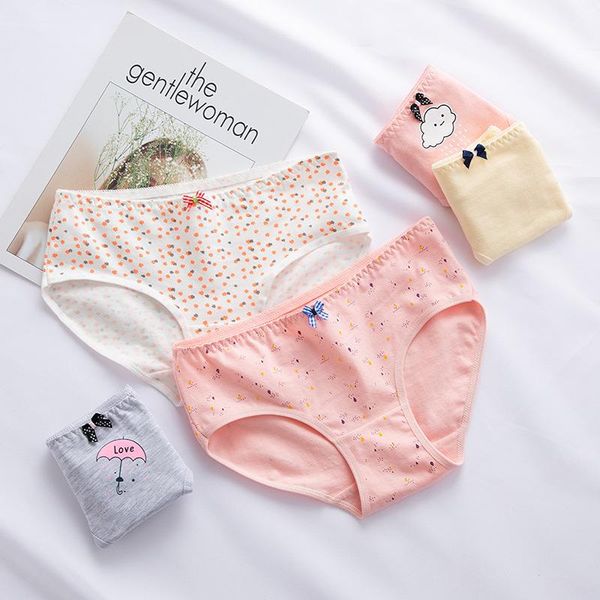 women's panties women ladies cotton underwear breathable brief for girls print floral sweet student comfortable lovely briefs, Black;pink
women's panties women ladies cotton underwear breathable brief for girls print floral sweet student comfortable lovely briefs, Black;pink