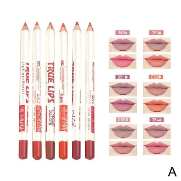 lip pencils 6pcs/set mixed color liner matte waterproof lipstick cosmetic makeup contour pen tool e5k0
lip pencils 6pcs/set mixed color liner matte waterproof lipstick cosmetic makeup contour pen tool e5k0