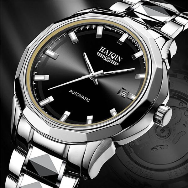 wristwatches haiqin mechanical wrist watches for men automatic military mens luxury watch 2021 steel waterproof relogio masculino, Slivery;brown
wristwatches haiqin mechanical wrist watches for men automatic military mens luxury watch 2021 steel waterproof relogio masculino, Slivery;brown