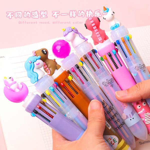 painting pens lovely cartoon 10 student type multi function ten color in one prs ball point pen, Black;red
painting pens lovely cartoon 10 student type multi function ten color in one prs ball point pen, Black;red