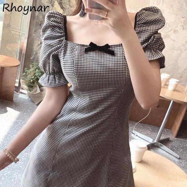 casual dresses women tender french style elegant students plaid leisure a-line vintage puff sleeve bows simple trendy ladies summer, Black;gray
casual dresses women tender french style elegant students plaid leisure a-line vintage puff sleeve bows simple trendy ladies summer, Black;gray