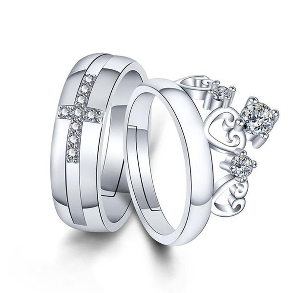 cluster rings 2pcs/set classic couple wedding engagement ring jewelry crystal elegant women valentine day gift cubic cz, Golden;silver
cluster rings 2pcs/set classic couple wedding engagement ring jewelry crystal elegant women valentine day gift cubic cz, Golden;silver