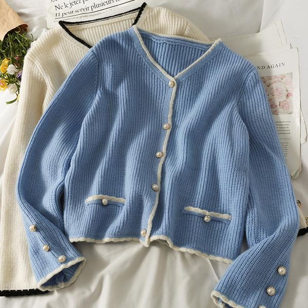 women's knits & tees commuter single-breasted loose thin cardigan sweater coat women's autumn v-neck long sleeve knitwear trend, White
women's knits & tees commuter single-breasted loose thin cardigan sweater coat women's autumn v-neck long sleeve knitwear trend, White