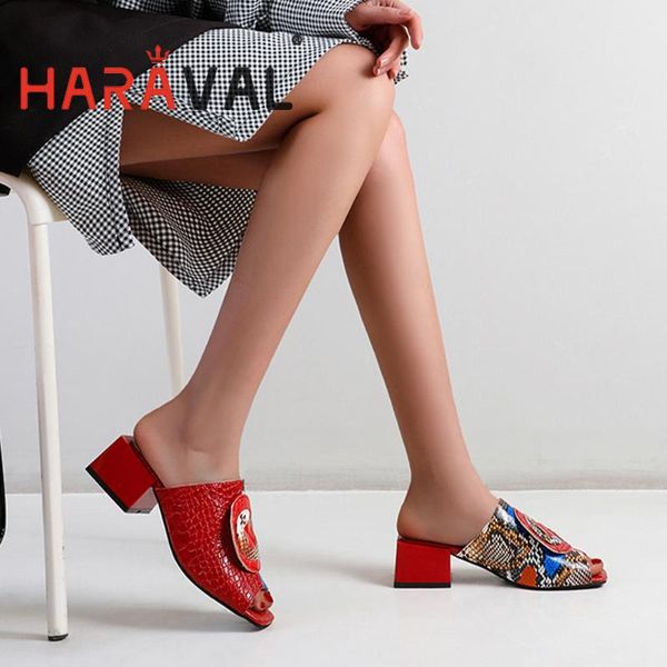 slippers haraval women outside spring summer autumn fashion thick heels print style high female footwear shoes b41, Black
slippers haraval women outside spring summer autumn fashion thick heels print style high female footwear shoes b41, Black