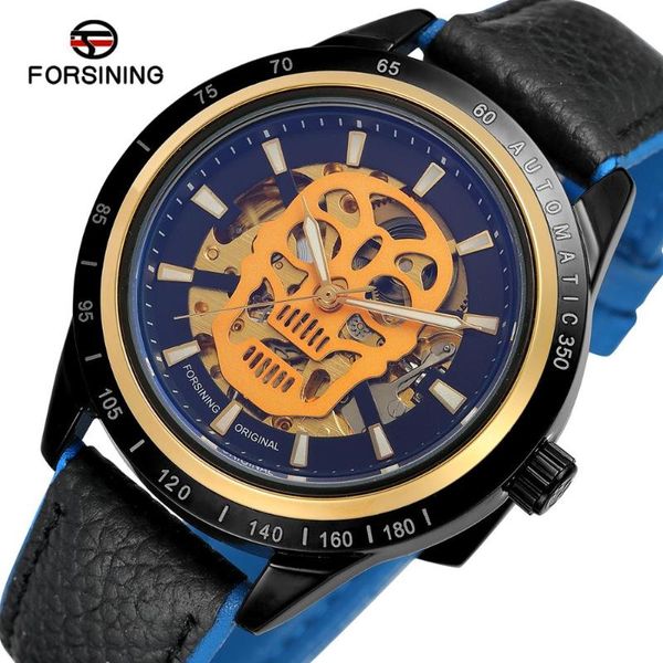 wristwatches forsining black blue genuine leather sport racing adventure series skull men's automatic watch water resistant, Slivery;brown
wristwatches forsining black blue genuine leather sport racing adventure series skull men's automatic watch water resistant, Slivery;brown