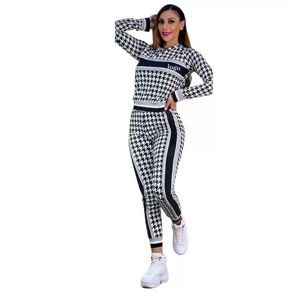 fashion tracksuits print hooded sweater ladies long sleeve tight street suit 2-piece set fall/winter club elegant, Gray
fashion tracksuits print hooded sweater ladies long sleeve tight street suit 2-piece set fall/winter club elegant, Gray