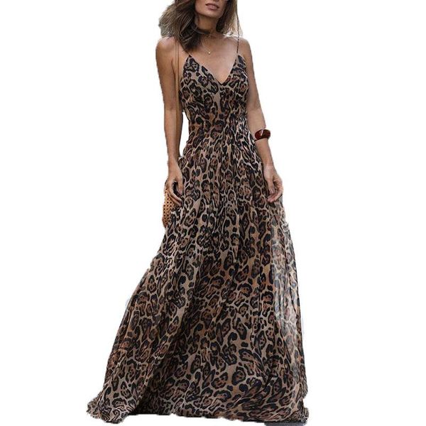 casual dresses vestidos summer fashion sling v-neck women 2021 retro temperament sleeveless leopard long nbh521, Black;gray
casual dresses vestidos summer fashion sling v-neck women 2021 retro temperament sleeveless leopard long nbh521, Black;gray