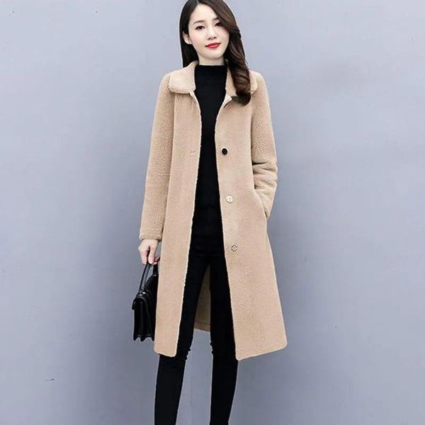 women's fur & faux women 2021 winter real wool coat oversize female thick warm jacket genuine sheep shearling lady outerwear a553, Black
women's fur & faux women 2021 winter real wool coat oversize female thick warm jacket genuine sheep shearling lady outerwear a553, Black