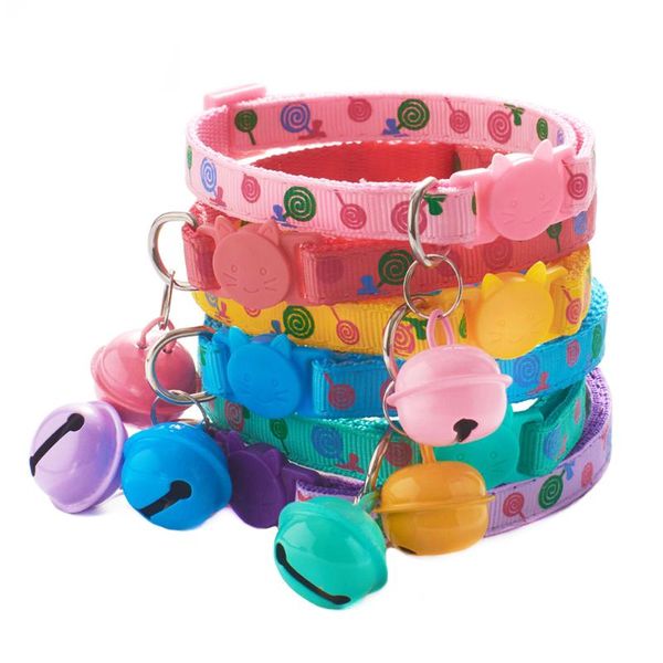 adjustable cat collar kitten necklace safety buckle neck strap belt for cat lollipop print pattern with bell pet collar
adjustable cat collar kitten necklace safety buckle neck strap belt for cat lollipop print pattern with bell pet collar