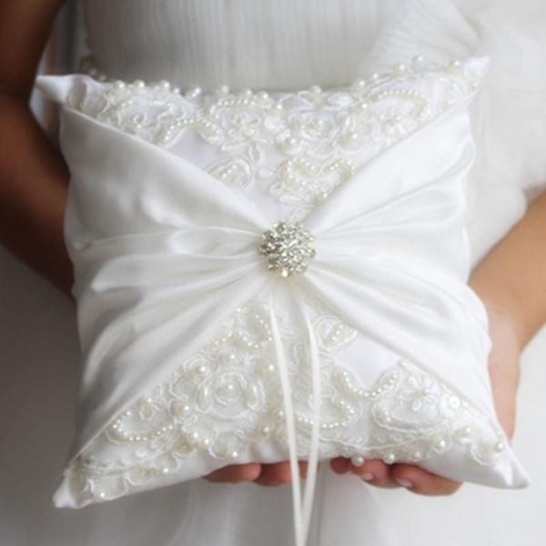 party decoration handmade wedding bridal ring pillow lace embroidery ivory satin pearl bearer flower girl holder decora
party decoration handmade wedding bridal ring pillow lace embroidery ivory satin pearl bearer flower girl holder decora